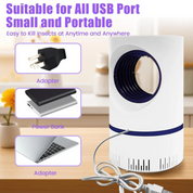 Indoor UV Light Insect Trap Portable Mosquito Fly Killer Device - Image 3