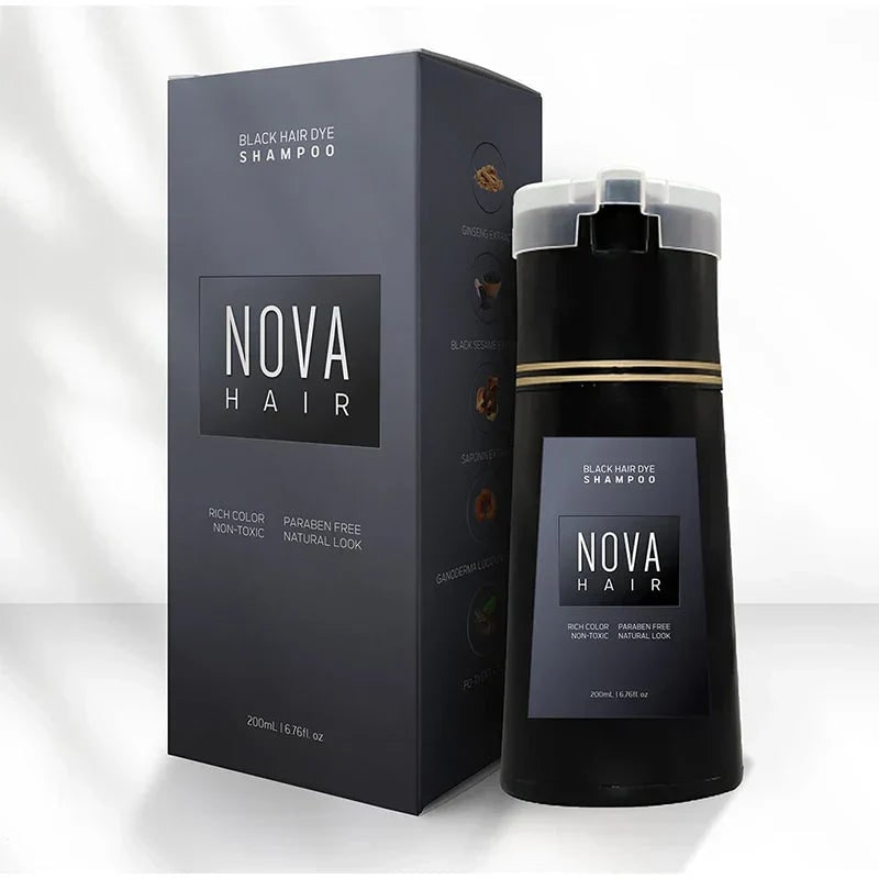 Instant Hair Dye Shampoo Rich Color Paraben-Free Formula - Image 1