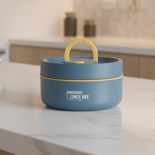 Insulated Lunch Box Hot Meals Double-Walled Kitchen Storage - Image 1