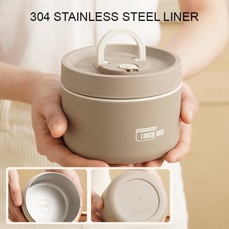 Insulated Lunch Box Hot Meals Double-Walled Kitchen Storage - Image 4