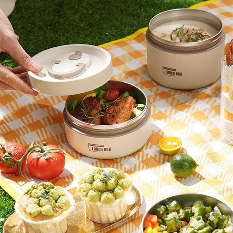 Insulated Lunch Box Hot Meals Double-Walled Kitchen Storage - Image 5