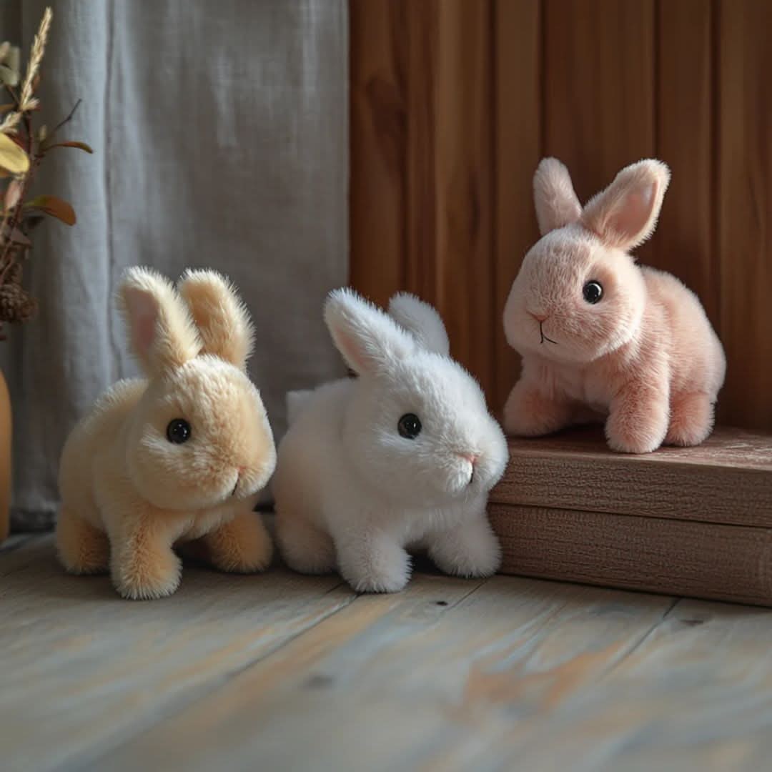 Interactive Plush Bunny Toy Realistic Movements and Sounds - Image 6
