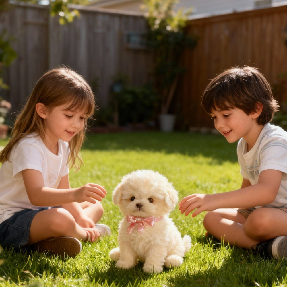Interactive Plush Robot Puppy Toy Walks and Barks - Image 2
