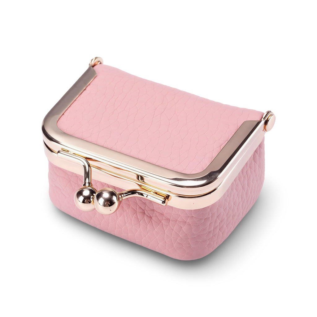 Jewelry Organizer Case Polka Dot Lining Travel Storage