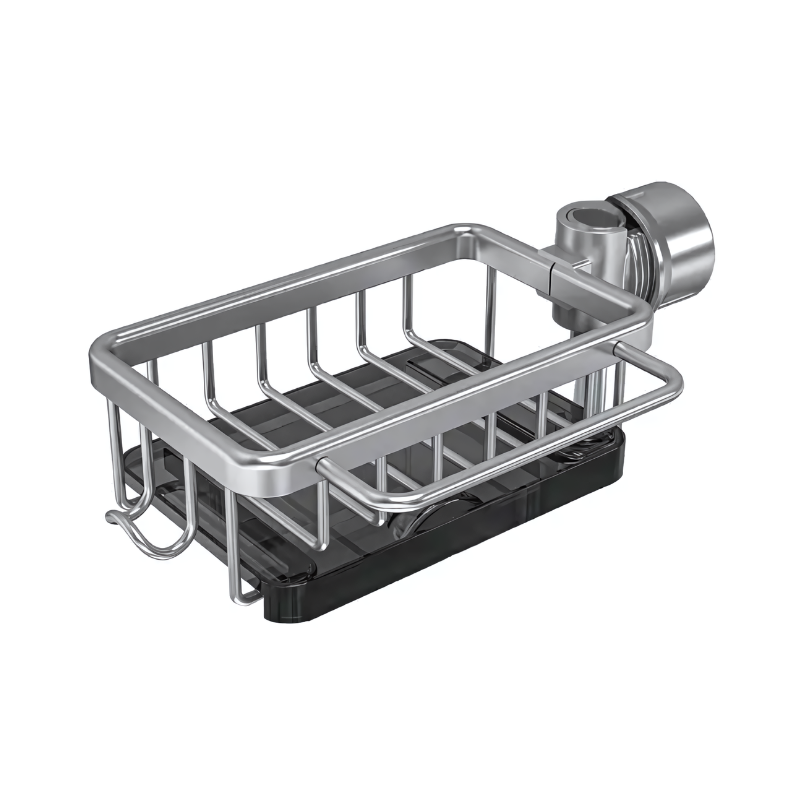 Kitchen Sink Organizer Basket Soap and Sponge Stainless Steel - Image 4