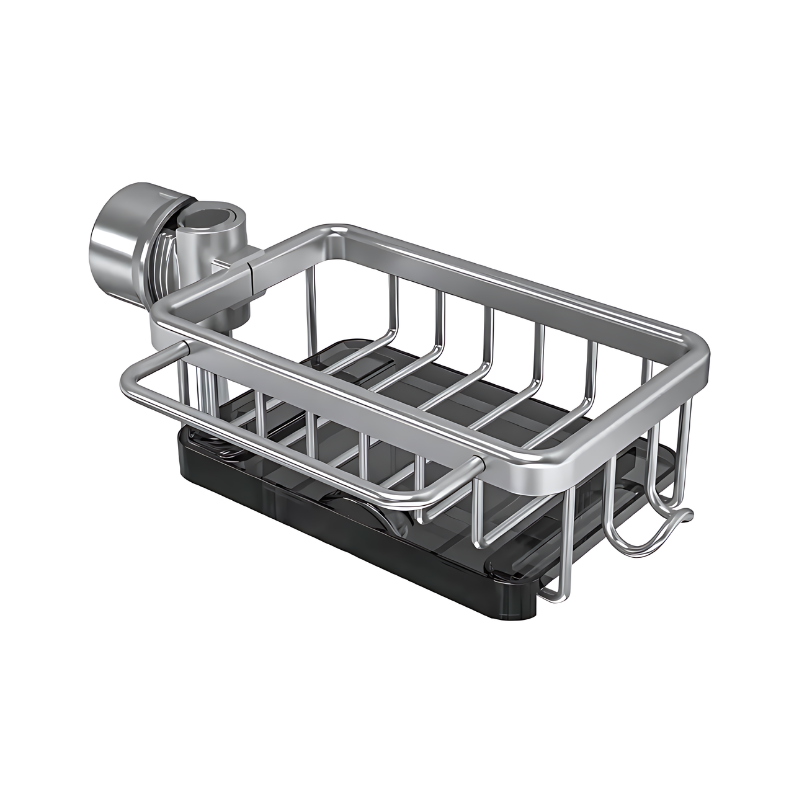 Kitchen Sink Organizer Basket Soap and Sponge Stainless Steel - Image 6