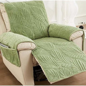 Leaf Pattern Recliner Cover Quilted Sofa Protector Living Room - Image 6