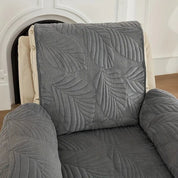 Leaf Pattern Recliner Cover Quilted Sofa Protector Living Room - Image 8