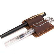 Leather Pen Case Fountain Pen Holder Desk Organizer - Image 3