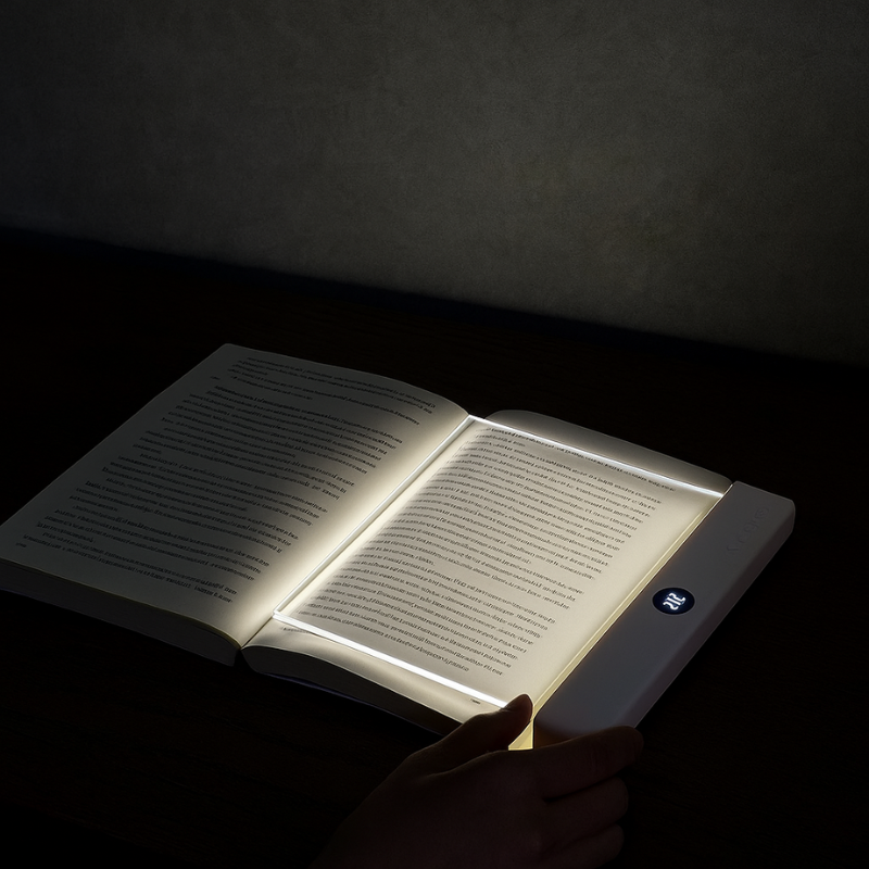 LED Book Light Adjustable Brightness Reading Night - Image 1