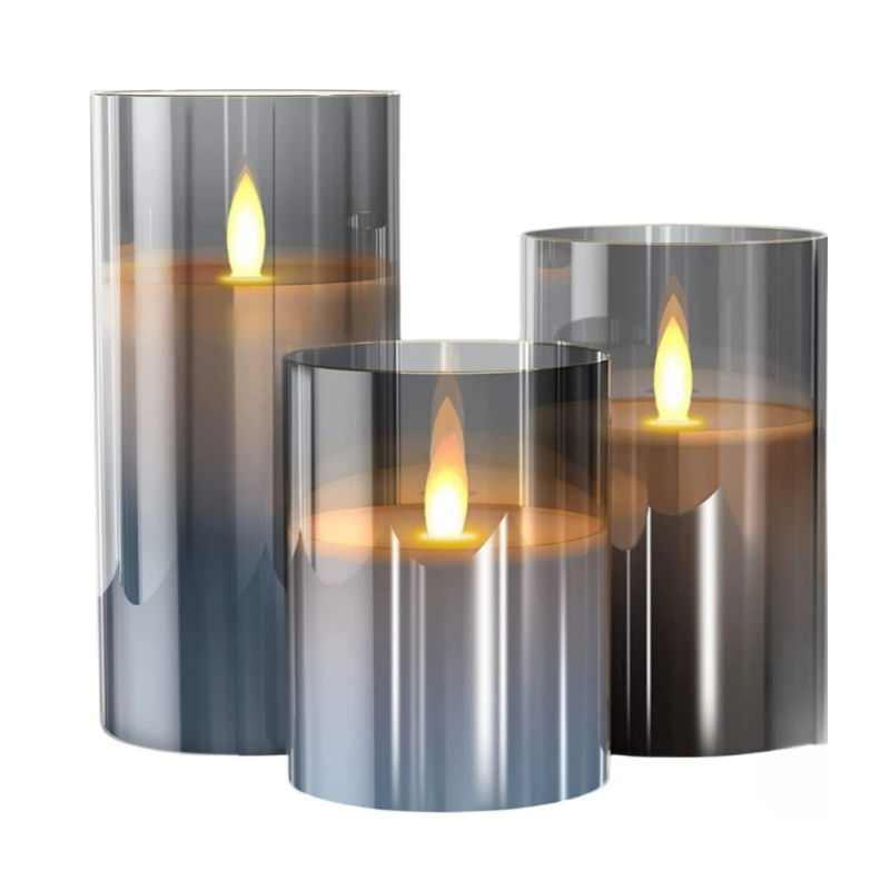 LED Flameless Candles Set 3 Realistic Glow - Image 3