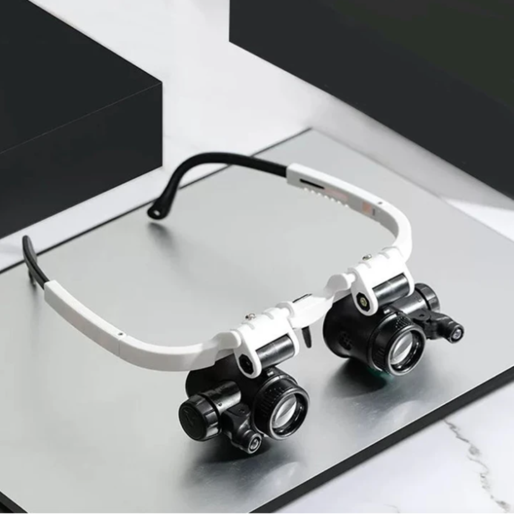 LED Magnifying Glasses Adjustable 3-Level Magnification - Image 1