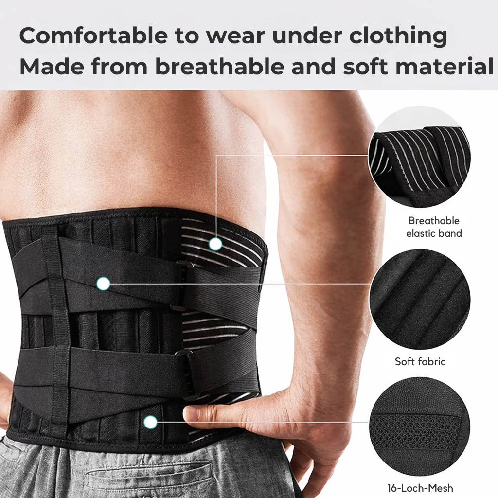 Lumbar Support Belt Back Adjustable & Breathable Design - Image 3