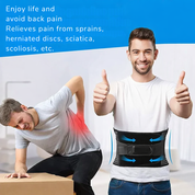 Lumbar Support Belt Back Adjustable & Breathable Design - Image 4