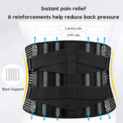 Lumbar Support Belt Back Adjustable & Breathable Design - Image 5