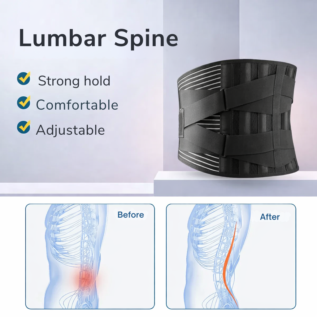 Lumbar Support Belt Back Adjustable & Breathable Design - Image 6