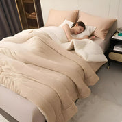 Luxurious Soft Fleece Blanket Cozy Home Comfort - Image 1