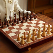 Luxury Wooden Chess Set Storage Box Classic Gameplay - Image 6