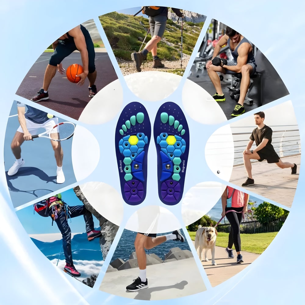 Magnetic Insoles Shoe Inserts Raised Pressure Point Design - Image 2