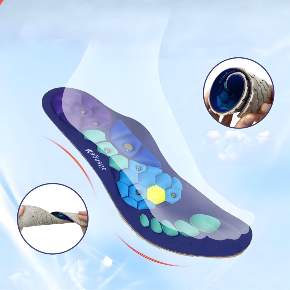 Magnetic Insoles Shoe Inserts Raised Pressure Point Design - Image 3