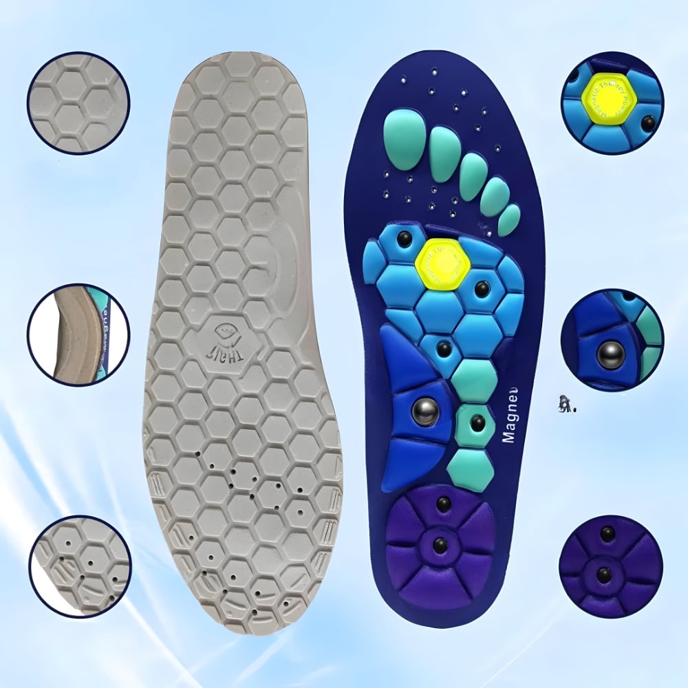 Magnetic Insoles Shoe Inserts Raised Pressure Point Design - Image 5