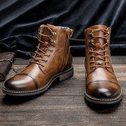 Men's Winter Boots Lace Up Ankle Boots Cold Weather Grip - Image 2