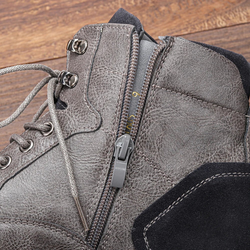 Men's Winter Boots Lace Up Ankle Boots Cold Weather Grip - Image 8
