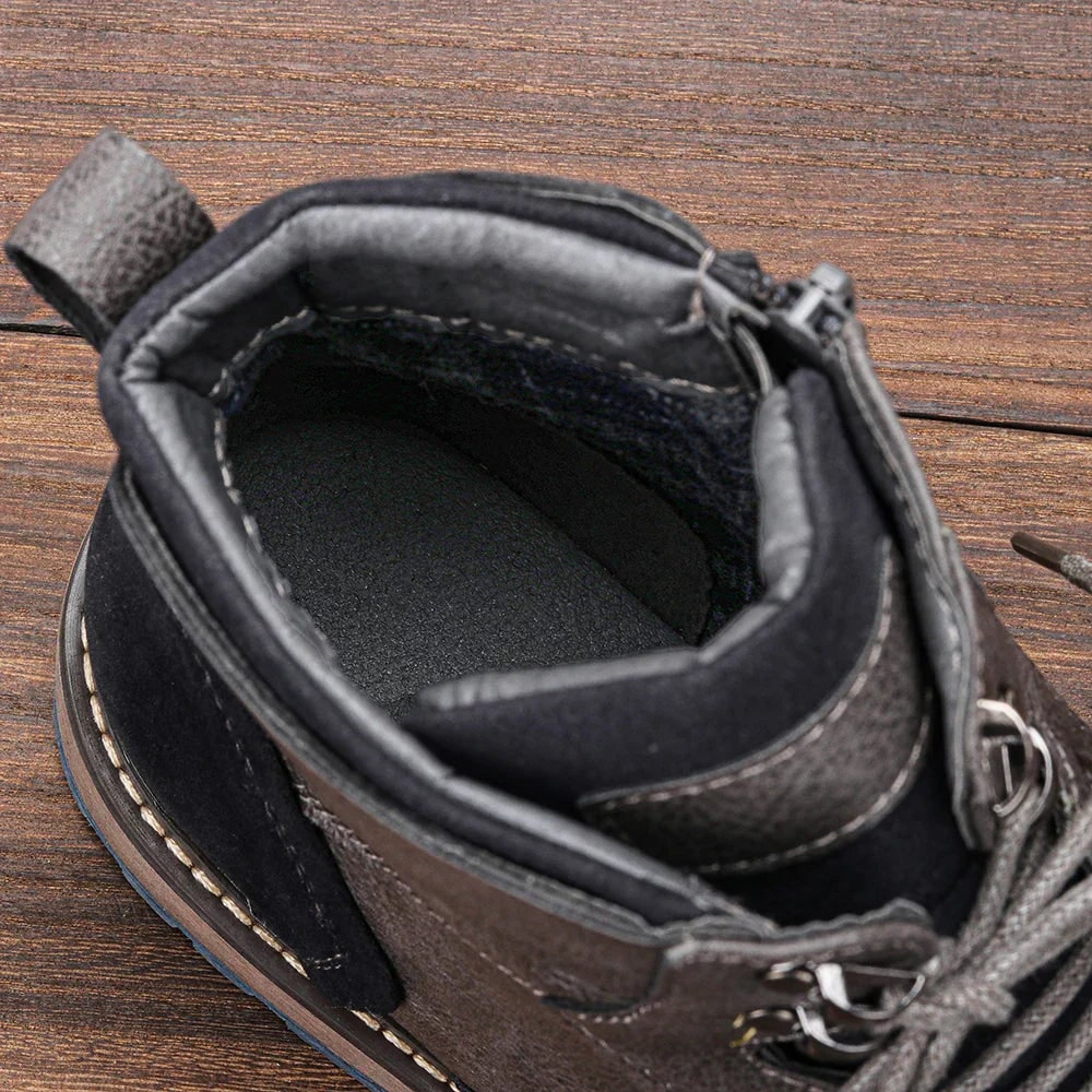 Men's Winter Boots Lace Up Ankle Boots Cold Weather Grip - Image 9