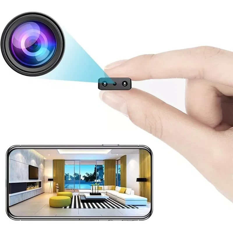 Micro HD Indoor Camera Audio and Night Vision Home Security - Image 2