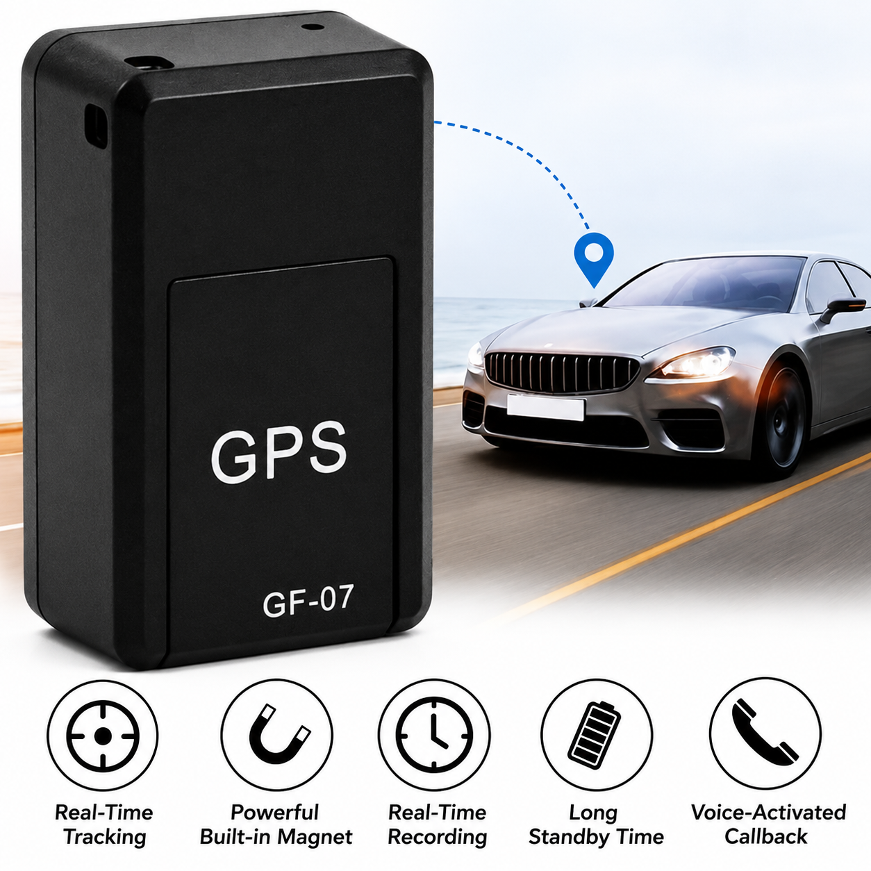 Mini GPS Tracker Real-Time Location Tracking Magnetic Design - Image 4