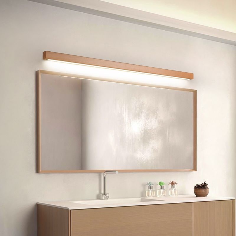 Minimalist Wood Bathroom Wall Lamp Modern Vanity Lighting - Image 8