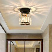 Modern Ceiling Light Fixture Hallway Metal & Glass Design - Image 10
