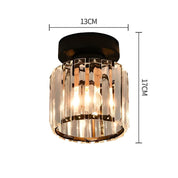 Modern Ceiling Light Fixture Hallway Metal & Glass Design - Image 17