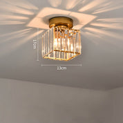 Modern Ceiling Light Fixture Hallway Metal & Glass Design - Image 24