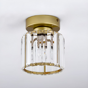 Modern Ceiling Light Fixture Hallway Metal & Glass Design - Image 26