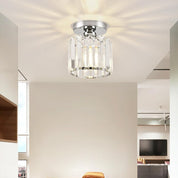 Modern Ceiling Light Fixture Hallway Metal & Glass Design - Image 29