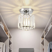 Modern Ceiling Light Fixture Hallway Metal & Glass Design - Image 30