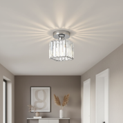Modern Ceiling Light Fixture Hallway Metal & Glass Design - Image 36