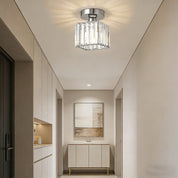 Modern Ceiling Light Fixture Hallway Metal & Glass Design - Image 42