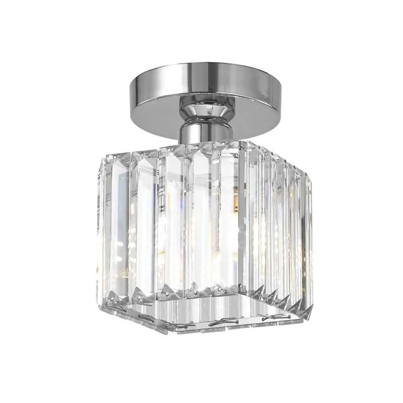 Modern Ceiling Light Fixture Hallway Metal & Glass Design - Image 43