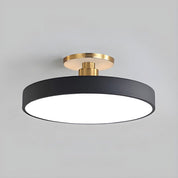 Modern Circular Ceiling Fixture Bedroom LED Semi Flush Mount - Image 1
