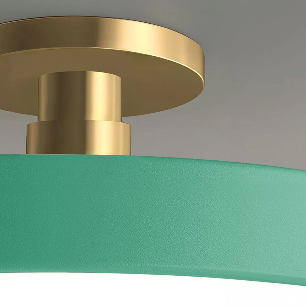 Modern Circular Ceiling Fixture Bedroom LED Semi Flush Mount - Image 12
