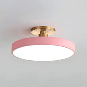 Modern Circular Ceiling Fixture Bedroom LED Semi Flush Mount - Image 13