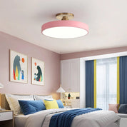 Modern Circular Ceiling Fixture Bedroom LED Semi Flush Mount - Image 14