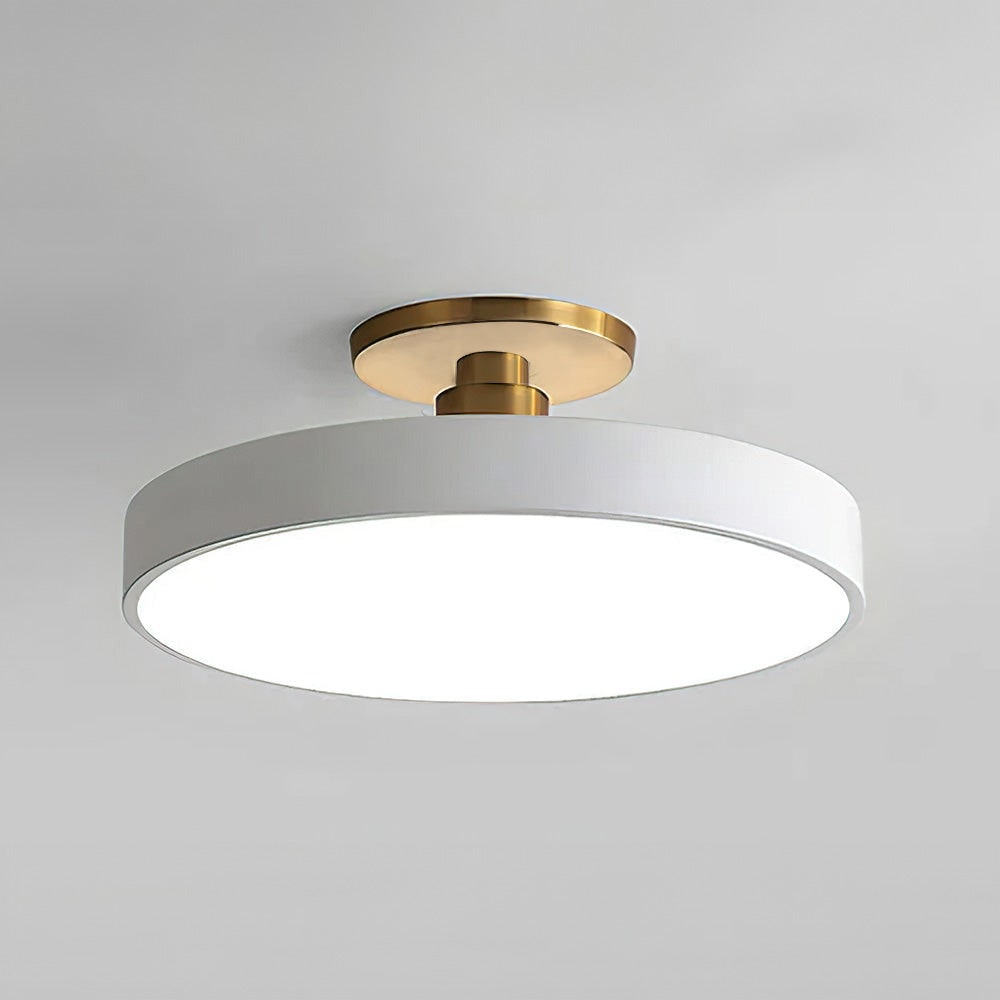 Modern Circular Ceiling Fixture Bedroom LED Semi Flush Mount - Image 16