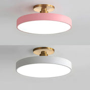 Modern Circular Ceiling Fixture Bedroom LED Semi Flush Mount - Image 23