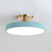 Modern Circular Ceiling Fixture Bedroom LED Semi Flush Mount - Image 24