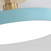 Modern Circular Ceiling Fixture Bedroom LED Semi Flush Mount - Image 27