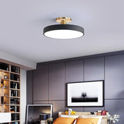 Modern Circular Ceiling Fixture Bedroom LED Semi Flush Mount - Image 6