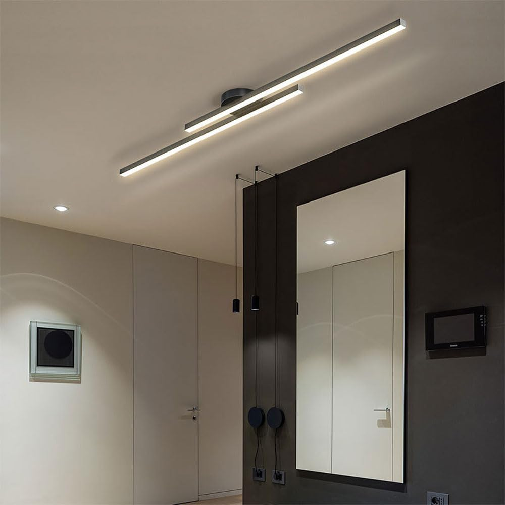 Modern LED Ceiling Fixture Living Room Aluminium Flush Mount - Image 12